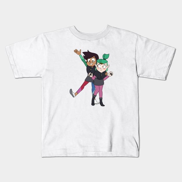 Luz & Amity Kids T-Shirt by mrchasecomix